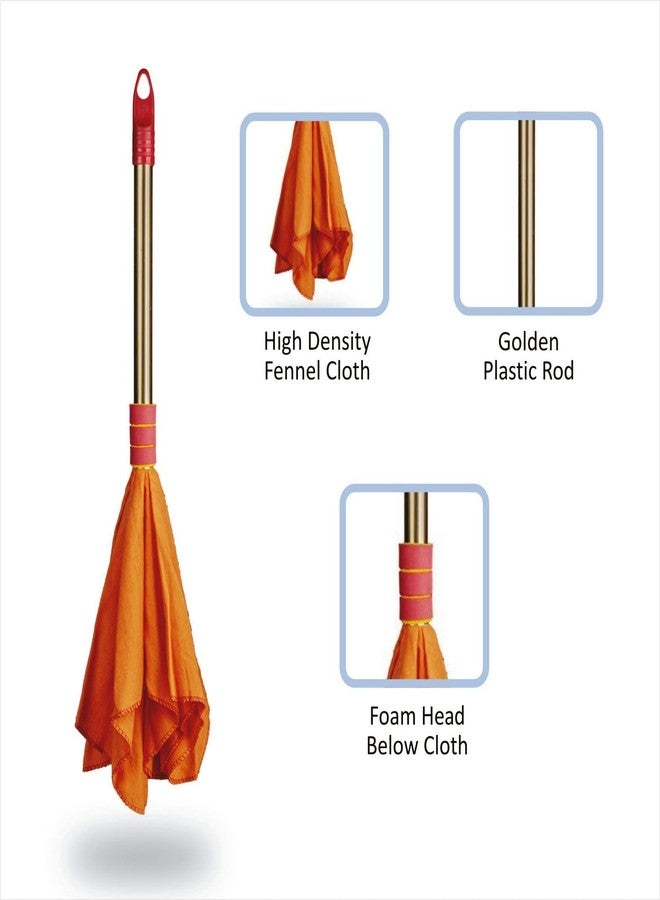 Vimal Micro-fine Duster + Golden Handle Dusting Cloth Mop Combo Set - Image 5